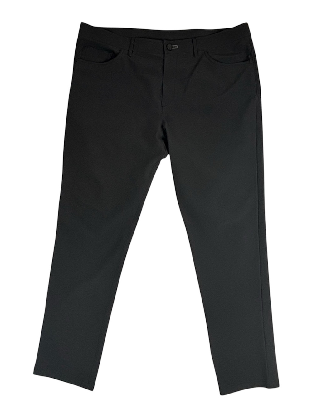 Public Rec Pants Mens 38x32 Black Flat Front Straight Stretch Chino Performance
